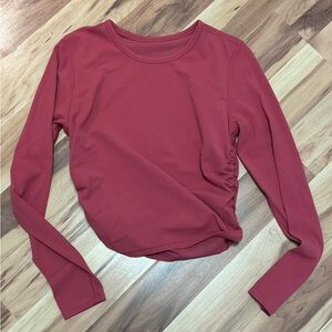 lululemon athletica Red Long Sleeve Top